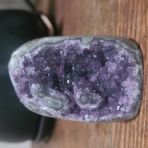 Uraguayan Amythyst Druzy Freeform 3pc Set - Picture 5 of 10